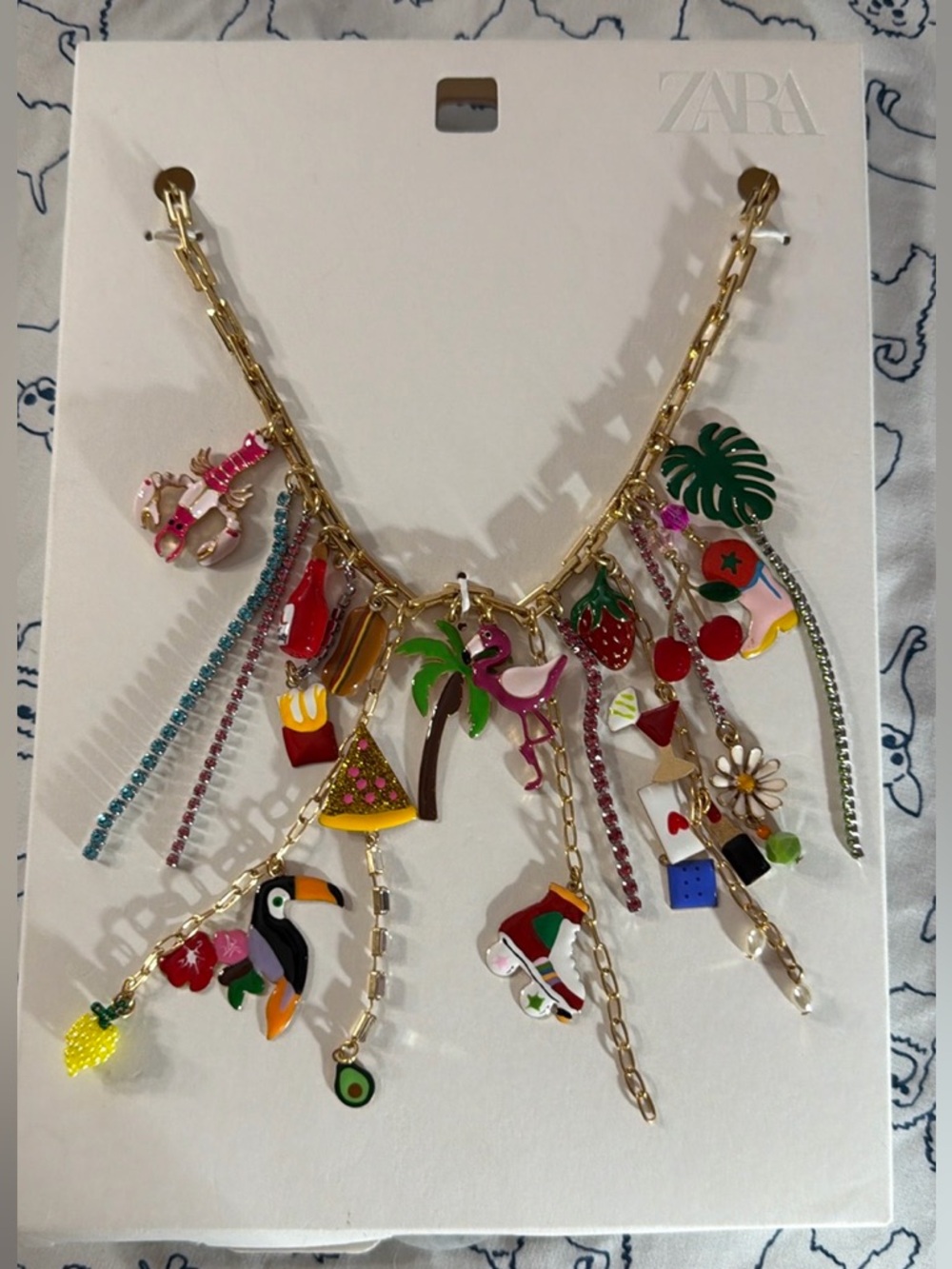 ZARA charm link necklace, spring, festival - Picture 13 of 16
